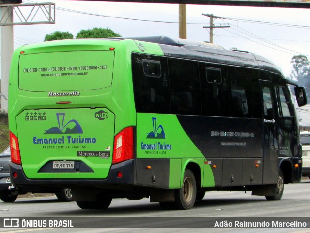 Emanuel Turismo Fretamentos e Viagens 0075 na cidade de Belo Horizonte, Minas Gerais, Brasil, por Adão Raimundo Marcelino. ID da foto: 6454711.