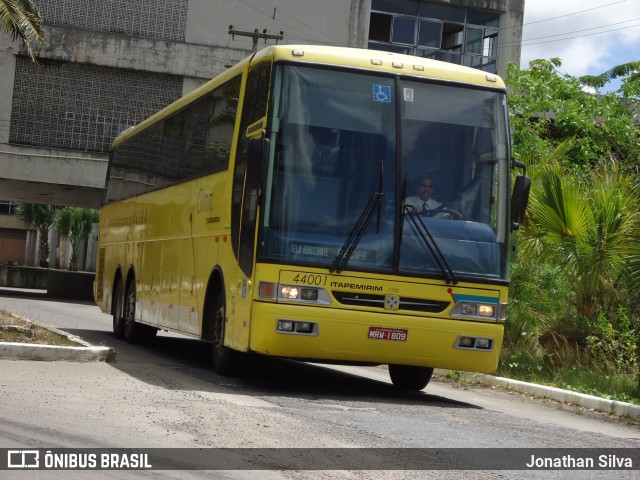 Viação Itapemirim 44001 na cidade de Recife, Pernambuco, Brasil, por Jonathan Silva. ID da foto: 6454626.