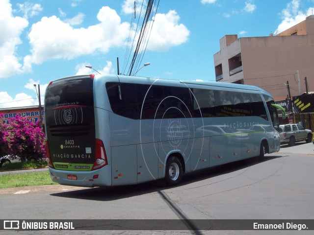 Viação Garcia 8403 na cidade de Apucarana, Paraná, Brasil, por Emanoel Diego.. ID da foto: 6453302.