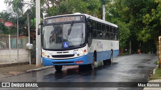 Empresa de Transporte Coletivo Viamão 551 na cidade de Viamão, Rio Grande do Sul, Brasil, por Max Ramos. ID da foto: 6456087.