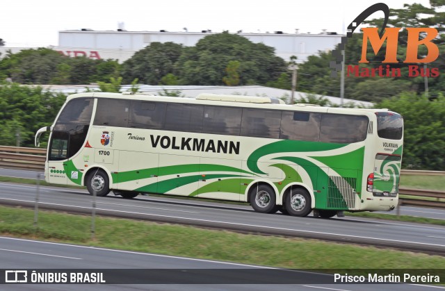 Empresa de Transportes Coletivos Volkmann 1700 na cidade de Sumaré, São Paulo, Brasil, por Prisco Martin Pereira. ID da foto: 6455922.