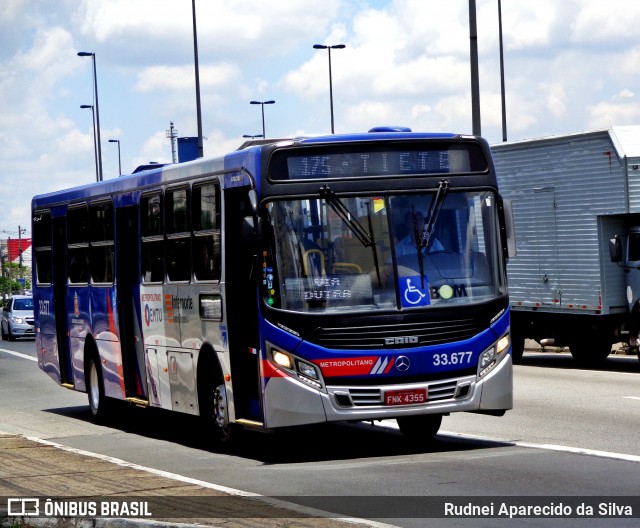 Guarulhos Transportes 33.677 na cidade de São Paulo, São Paulo, Brasil, por Rudnei Aparecido da Silva. ID da foto: 6455850.