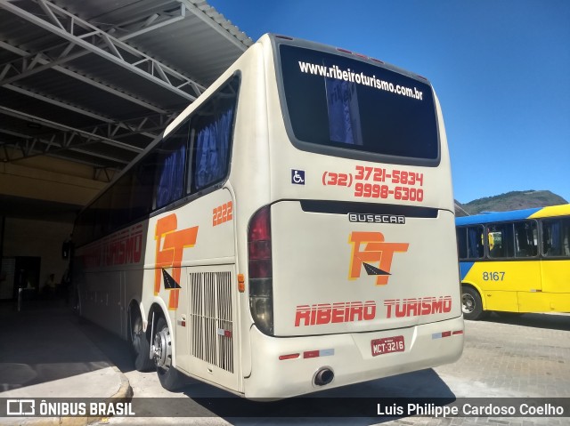 Ribeiro Turismo 2222 na cidade de Guarapari, Espírito Santo, Brasil, por Luis Philippe Cardoso Coelho. Número da foto: #6455653.