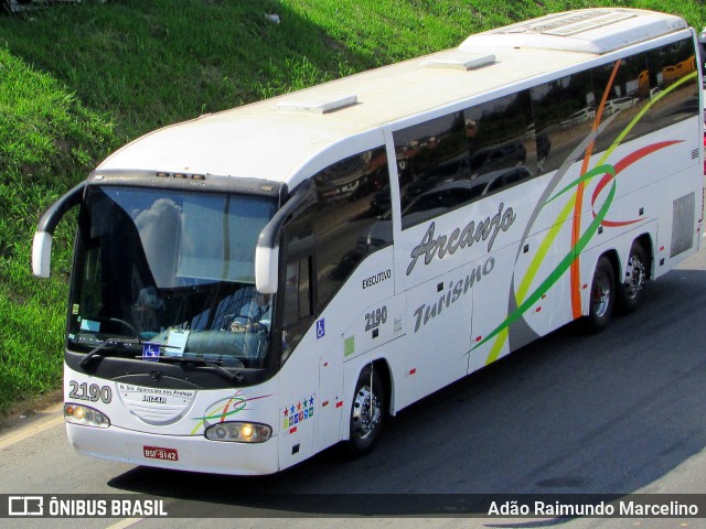 Arcanjo Turismo 2190 na cidade de Belo Horizonte, Minas Gerais, Brasil, por Adão Raimundo Marcelino. ID da foto: 6456895.