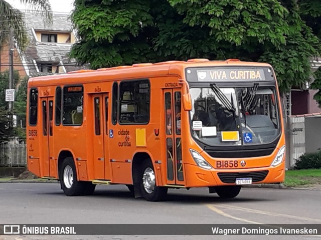 Transporte Coletivo Glória BI858 na cidade de Curitiba, Paraná, Brasil, por Wagner Domingos Ivanesken. Número da foto: #6458598.