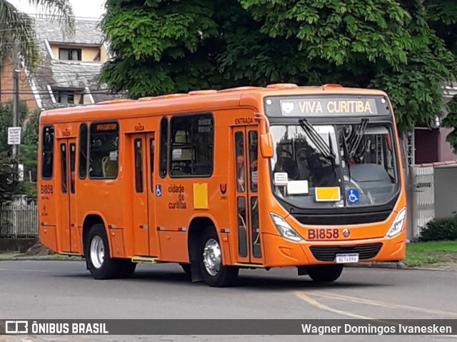 Transporte Coletivo Glória BI858 na cidade de Curitiba, Paraná, Brasil, por Wagner Domingos Ivanesken. ID da foto: 6458598.