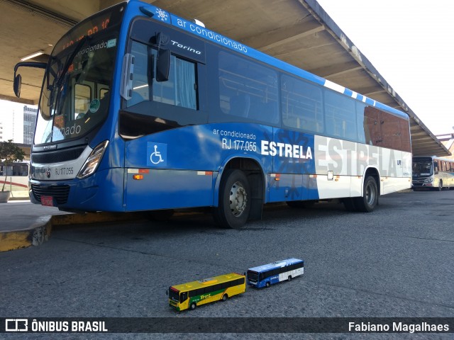 Viação Estrela RJ 177.055 na cidade de Niterói, Rio de Janeiro, Brasil, por Fabiano Magalhaes. ID da foto: 6458812.