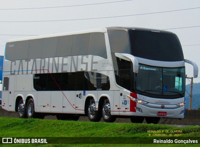 Auto Viação Catarinense 3737 na cidade de Balneário Camboriú, Santa Catarina, Brasil, por Reinaldo Gonçalves. Número da foto: #6457930.