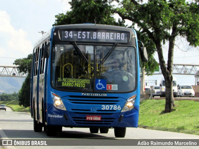 Viação Zurick 30786 na cidade de Belo Horizonte, Minas Gerais, Brasil, por Adão Raimundo Marcelino. ID da foto: 6462164.