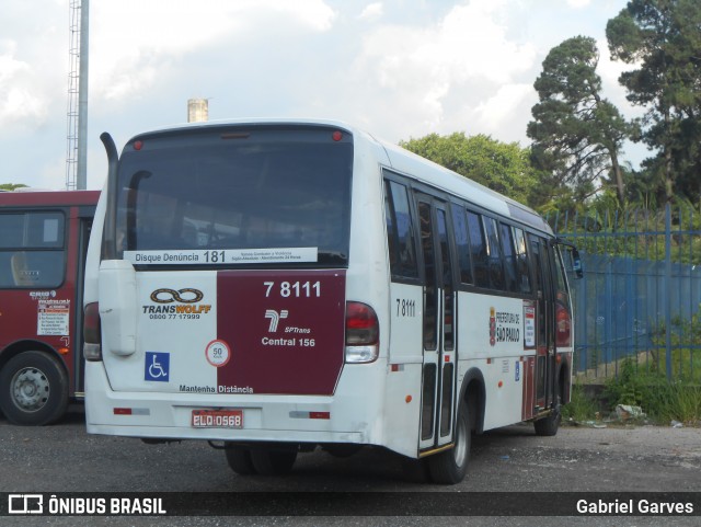 Transwolff Transportes e Turismo 7 8111 na cidade de São Paulo, São Paulo, Brasil, por Gabriel Garves. Número da foto: #6460960.