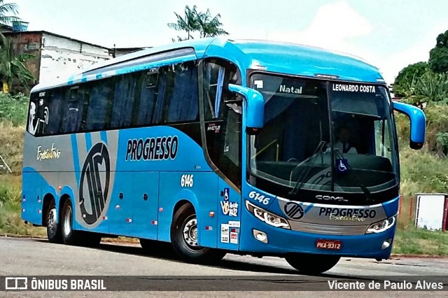 Auto Viação Progresso 6146 na cidade de Fortaleza, Ceará, Brasil, por Vicente de Paulo Alves. Número da foto: #6460939.