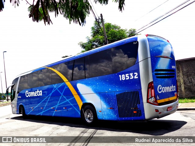 Viação Cometa 18532 na cidade de São Paulo, São Paulo, Brasil, por Rudnei Aparecido da Silva. ID da foto: 6460834.