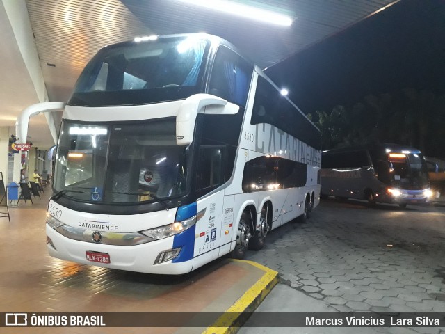 Auto Viação Catarinense 3530 na cidade de Guaratinguetá, São Paulo, Brasil, por Marcus Vinicius Lara Silva. ID da foto: 6460224.