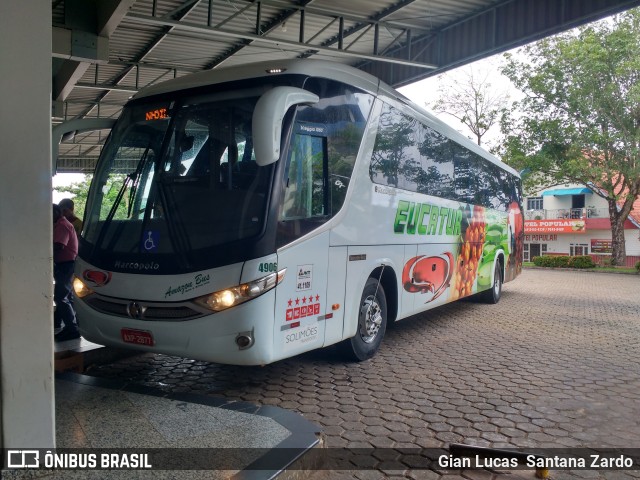 Eucatur - Empresa União Cascavel de Transportes e Turismo 4906 na cidade de Ji-Paraná, Rondônia, Brasil, por Gian Lucas Santana Zardo. Número da foto: #6463041.