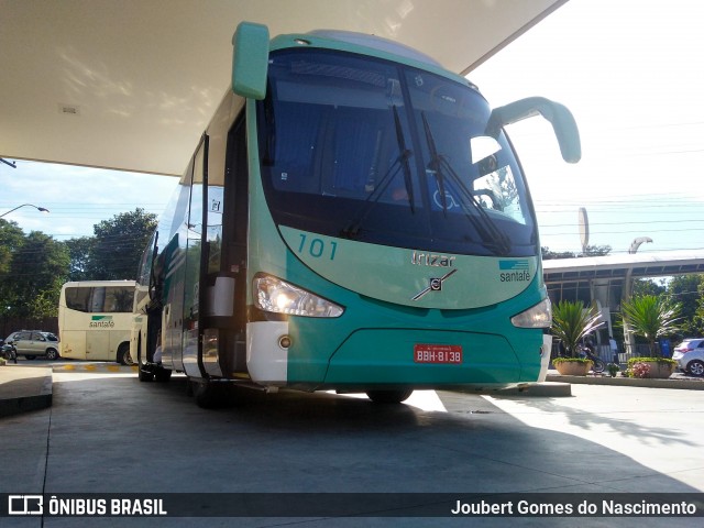 Santa Fé Transportes 101 na cidade de Caldas Novas, Goiás, Brasil, por Joubert Gomes do Nascimento. ID da foto: 6463839.