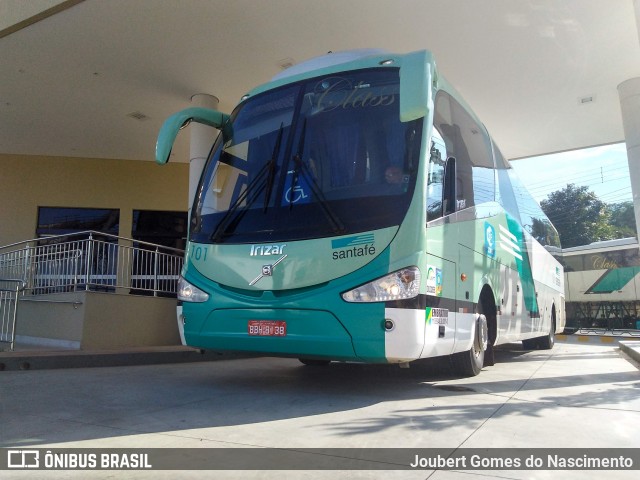 Santa Fé Transportes 101 na cidade de Caldas Novas, Goiás, Brasil, por Joubert Gomes do Nascimento. ID da foto: 6463834.