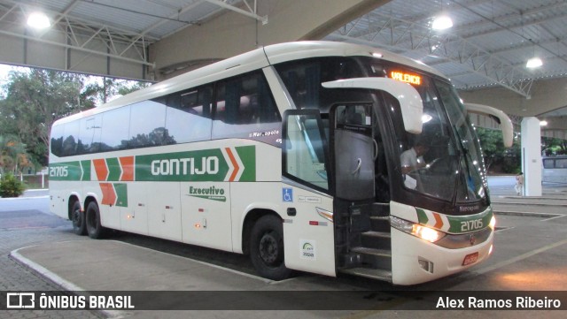 Empresa Gontijo de Transportes 21705 na cidade de Taubaté, São Paulo, Brasil, por Alex Ramos Ribeiro. Número da foto: #6464580.