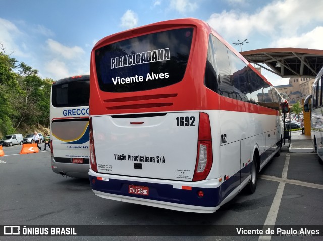 Viação Piracicabana 1692 na cidade de Aparecida, São Paulo, Brasil, por Vicente de Paulo Alves. Número da foto: #6463671.
