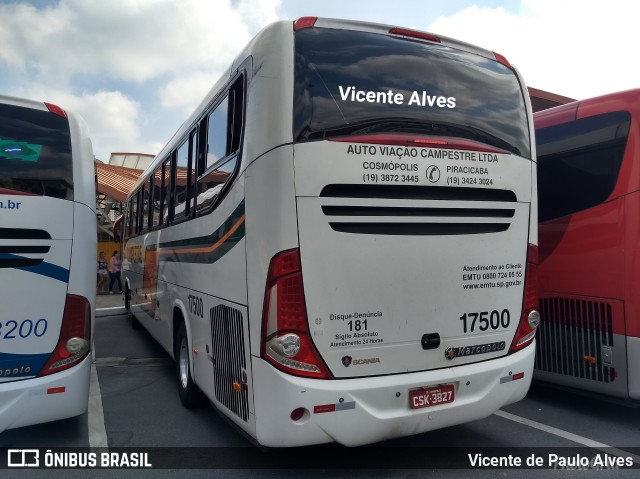 Viação Campestre 17500 na cidade de Aparecida, São Paulo, Brasil, por Vicente de Paulo Alves. Número da foto: #6463669.