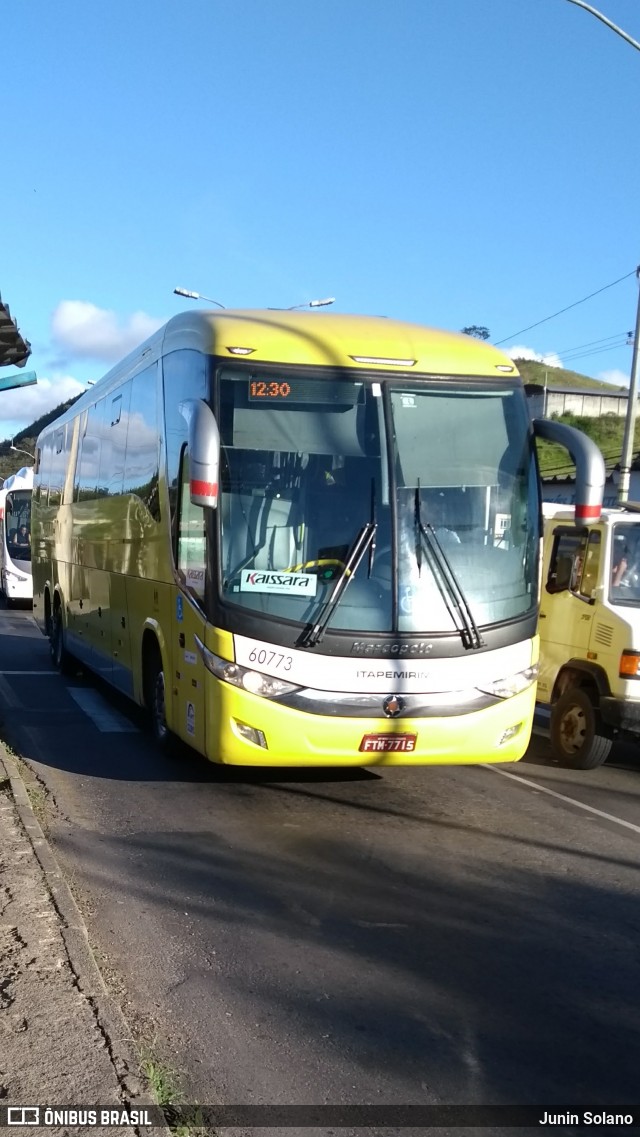 Viação Itapemirim 60773 na cidade de Juiz de Fora, Minas Gerais, Brasil, por Junin Solano. ID da foto: 6462659.