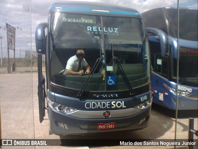 Viação Cidade Sol 8340 na cidade de Riachão do Jacuípe, Bahia, Brasil, por Mario dos Santos Nogueira Junior. Número da foto: #6464939.
