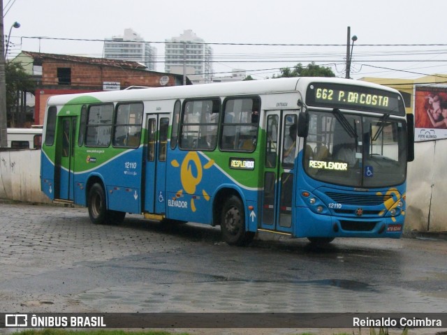Viação Praia Sol 12110 na cidade de Vila Velha, Espírito Santo, Brasil, por Reinaldo Coimbra. Número da foto: #6466801.