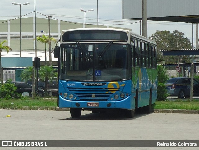 Viação Praia Sol 12064 na cidade de Vila Velha, Espírito Santo, Brasil, por Reinaldo Coimbra. Número da foto: #6466824.