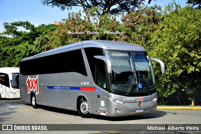 Auto Viação 1001 RJ 108.149 na cidade de São Paulo, São Paulo, Brasil, por Michael  Alberto Vieira. ID da foto: 6466030.