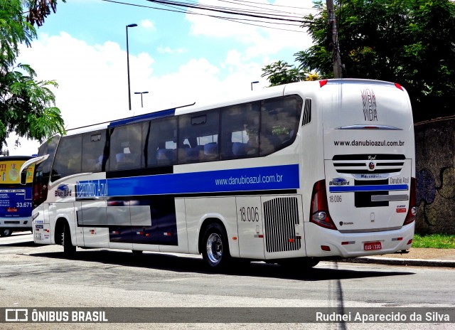 VIDA - Viação Danúbio Azul 18.006 na cidade de São Paulo, São Paulo, Brasil, por Rudnei Aparecido da Silva. Número da foto: #6464928.