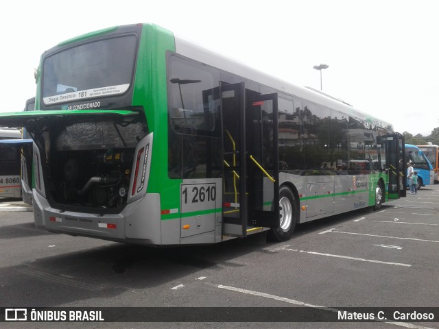 Viação Gato Preto 1 2610 na cidade de São Paulo, São Paulo, Brasil, por Mateus C.  Cardoso. Número da foto: #6467425.