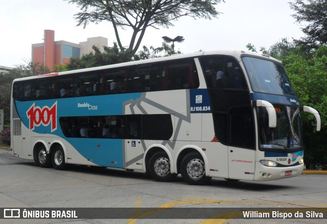 Auto Viação 1001 RJ 108.834 na cidade de São Paulo, São Paulo, Brasil, por William Bispo da Silva. ID da foto: 6468670.