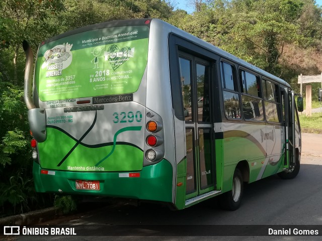 Turin Transportes 3290 na cidade de Ouro Preto, Minas Gerais, Brasil, por Daniel Gomes. Número da foto: #6467130.