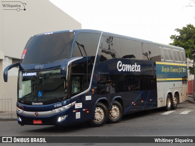 Viação Cometa 17322 na cidade de Rio de Janeiro, Rio de Janeiro, Brasil, por Whitiney Siqueira. Número da foto: #6467906.