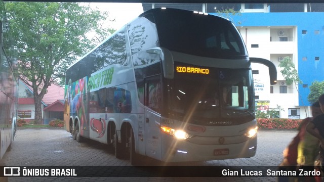 Eucatur - Empresa União Cascavel de Transportes e Turismo 4925 na cidade de Ji-Paraná, Rondônia, Brasil, por Gian Lucas  Santana Zardo. Número da foto: #6467270.
