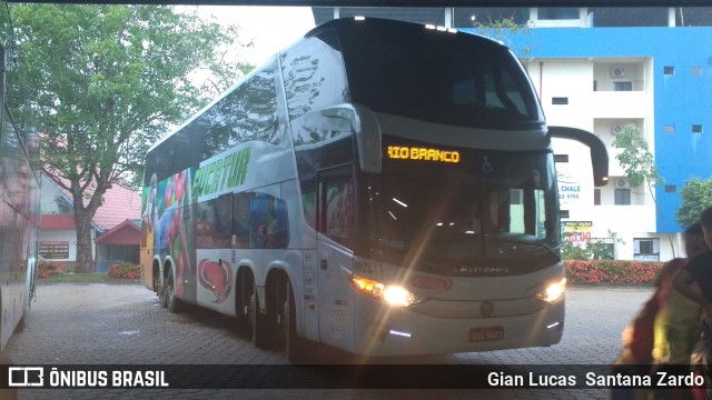 Eucatur - Empresa União Cascavel de Transportes e Turismo 4925 na cidade de Ji-Paraná, Rondônia, Brasil, por Gian Lucas  Santana Zardo. ID da foto: 6467270.