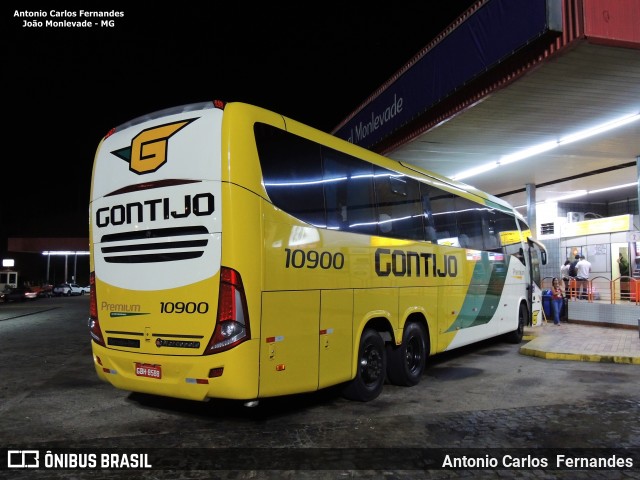 Empresa Gontijo de Transportes 10900 na cidade de João Monlevade, Minas Gerais, Brasil, por Antonio Carlos Fernandes. ID da foto: 6469594.