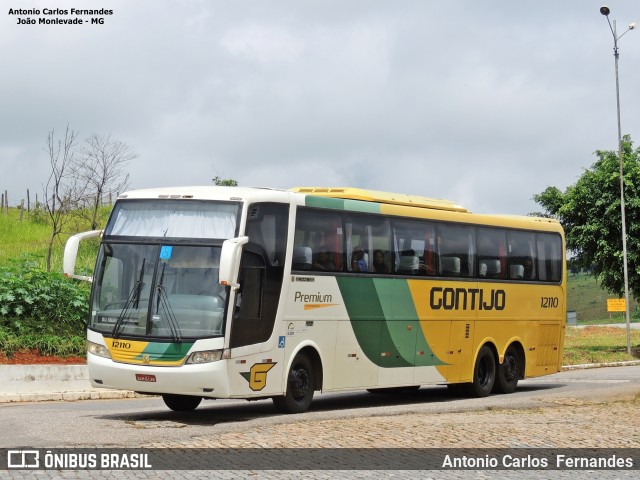 Empresa Gontijo de Transportes 12110 na cidade de João Monlevade, Minas Gerais, Brasil, por Antonio Carlos Fernandes. Número da foto: #6469567.