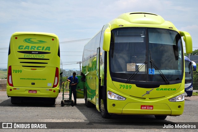 Viação Garcia 7989 na cidade de Campinas, São Paulo, Brasil, por Julio Medeiros. ID da foto: 6470613.