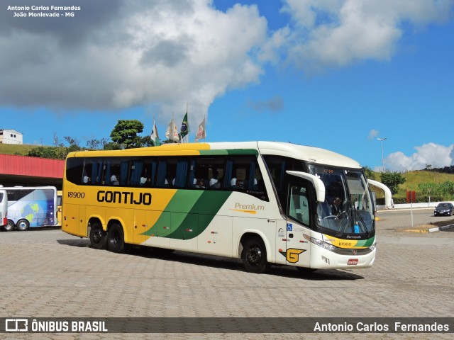 Empresa Gontijo de Transportes 18900 na cidade de João Monlevade, Minas Gerais, Brasil, por Antonio Carlos Fernandes. Número da foto: #6469589.