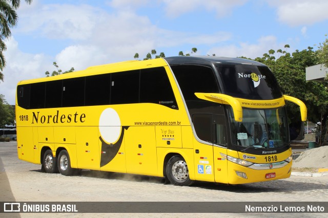 Viação Nordeste 1818 na cidade de Fortaleza, Ceará, Brasil, por Nemezio Lemos Neto. Número da foto: #6407274.