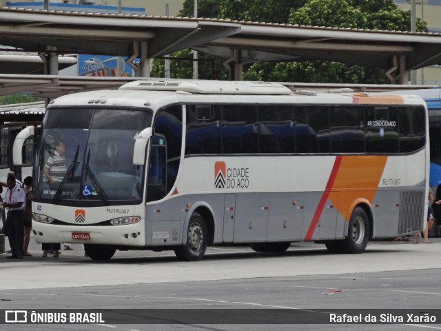 Viação Cidade do Aço RJ 174.067 na cidade de Rio de Janeiro, Rio de Janeiro, Brasil, por Rafael da Silva Xarão. Número da foto: #6407366.