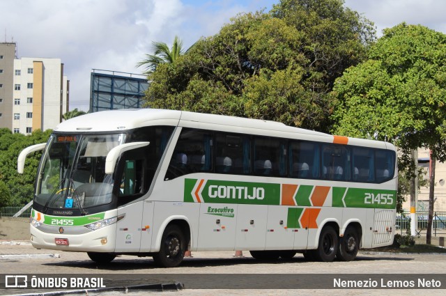 Empresa Gontijo de Transportes 21455 na cidade de Fortaleza, Ceará, Brasil, por Nemezio Lemos Neto. ID da foto: 6407267.