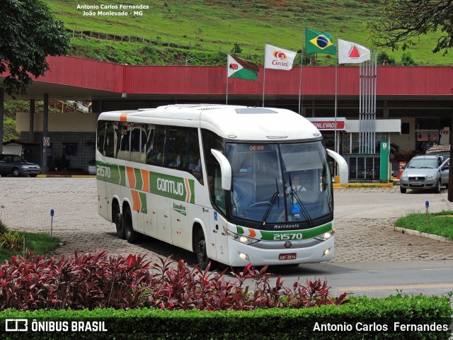 Empresa Gontijo de Transportes 21570 na cidade de João Monlevade, Minas Gerais, Brasil, por Antonio Carlos Fernandes. Número da foto: #6405131.