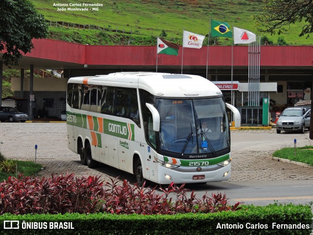 Empresa Gontijo de Transportes 21570 na cidade de João Monlevade, Minas Gerais, Brasil, por Antonio Carlos Fernandes. ID da foto: 6405131.