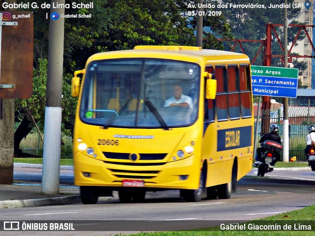 Viação Jundiaiense 20606 na cidade de Jundiaí, São Paulo, Brasil, por Gabriel Giacomin de Lima. Número da foto: #6406612.