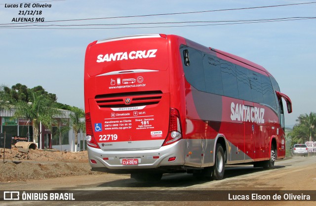Viação Santa Cruz 22719 na cidade de Alfenas, Minas Gerais, Brasil, por Lucas Elson de Oliveira. Número da foto: #6406610.