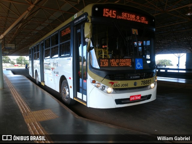 Expresso São José 78883 na cidade de Ceilândia, Distrito Federal, Brasil, por William Gabriel. ID da foto: 6406607.