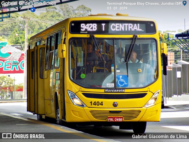 Viação Leme 1404 na cidade de Jundiaí, São Paulo, Brasil, por Gabriel Giacomin de Lima. ID da foto: 6406629.