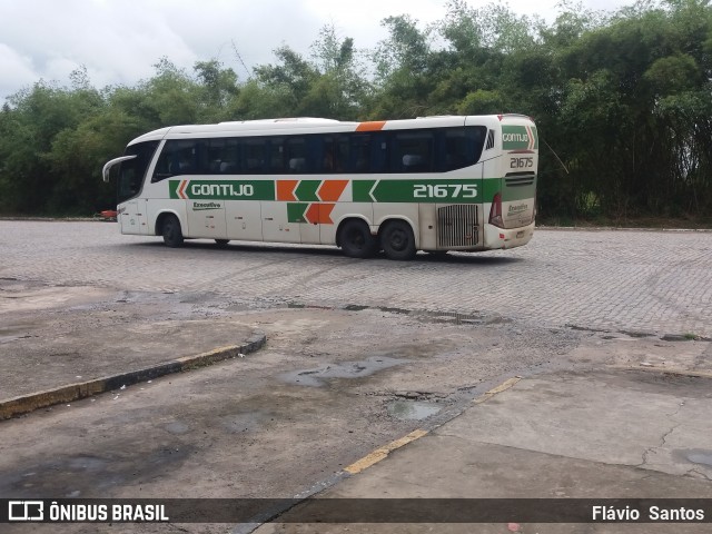 Empresa Gontijo de Transportes 21675 na cidade de Cruz das Almas, Bahia, Brasil, por Flávio  Santos. Número da foto: #6406218.