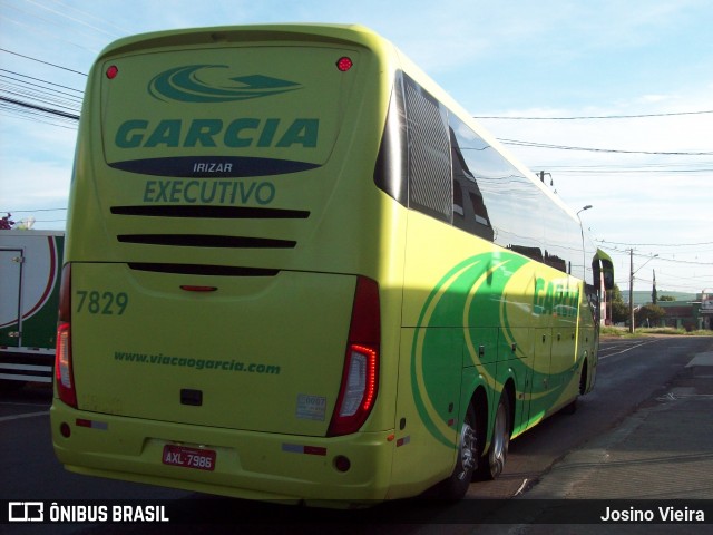 Viação Garcia 7829 na cidade de Apucarana, Paraná, Brasil, por Josino Vieira. ID da foto: 6472390.